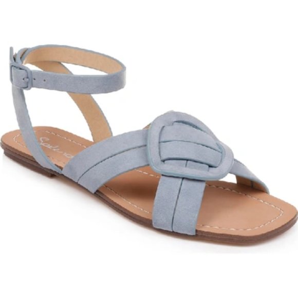 Splendid Talea Brand New Suede Leather Ankle Strap Sandals 8M - Picture 1 of 4